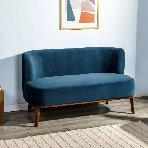 Диван в скандинавском стиле Diag blue 75*62*132 см фото 11