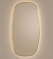 Ovo M LED Gold Зеркало в раме с подсветкой