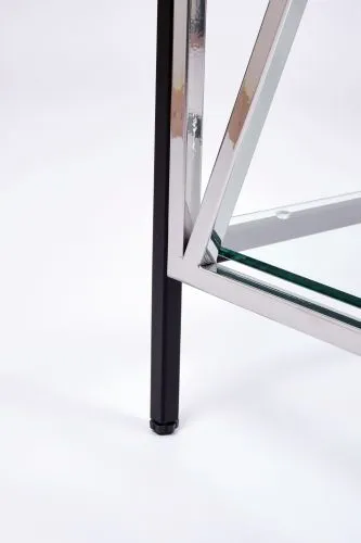 Консольный стол 1033-CB_S clear черный муар, серебряный AllConsoles 80x35x80 фото 2
