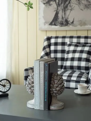 Держатели для книг Шишка, набор 2 предмета 16x14x22см фото 9