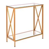 Консольный стол 1033-CG clear золотой AllConsoles 80x35x80