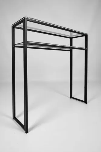 Консольный стол 1044-CB clear черный муар AllConsoles 80x25x80 фото 5