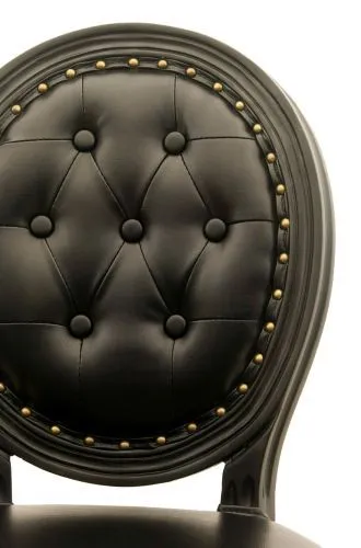 Стул медальон Volker button black фото 4