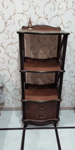 Этажерка из МДФ и шпона Джульетта-2, орех фото 11