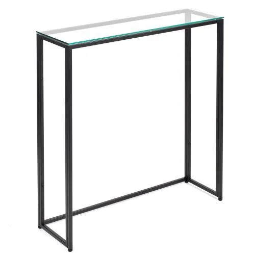 Консольный стол 1074-CB clear черный муар AllConsoles 80x25x80
