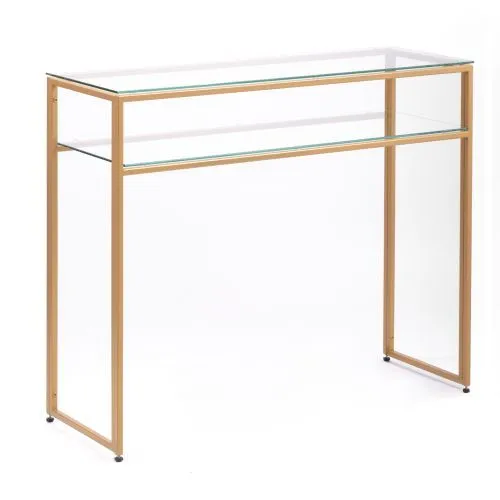 Консольный стол 1041-CG clear золотой AllConsoles 100x35x80