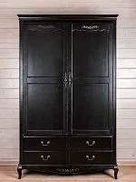 ST9127KR2N Платяной шкаф на ножках BELVEDER черный 210*60*130 см