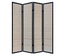 Ширма 4 секции каркас венге / бамбук в цвете натуральный 160×2×178 см