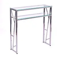 Консольный стол 1094-CS clear серебряный AllConsoles 80x25x80