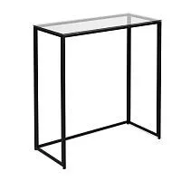 Консольный стол 1073-CB clear черный муар AllConsoles 80x35x80