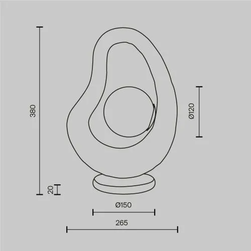 Настольный светильник Maytoni MOD380TL-01W фото 2