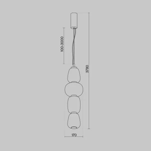 Подвесной светильник Maytoni MOD267PL-L32G3K фото 5