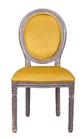 Стул медальон Volker Gold Velvet с круглой спинкой 93*53*50 см