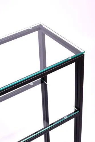 Консольный стол 1014-CB clear черный муар AllConsoles 80x25x80 фото 6