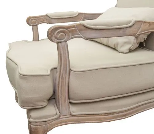 Кресло прованс NITRO BEIGE ver.2, бежевый лен фото 5