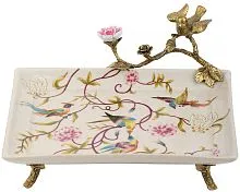 Блюдо с птичкой 22x19x11см