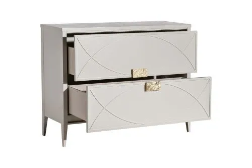 151SV-000012 Комод бежевый 2 ящика 100*80*40см фото 11