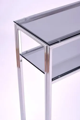 Консольный стол 1042-CS grey серебряный AllConsoles 100x25x80 фото 7