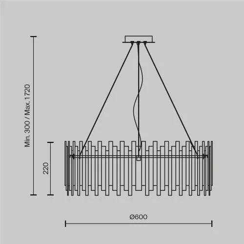 Подвесной светильник Maytoni MOD135PL-08BS фото 3