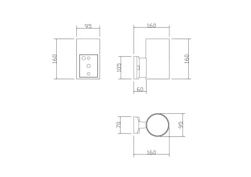 Уличный настенный светильник Outdoor O419WL-01GR фото 4