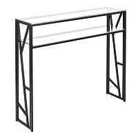 Консольный стол 1092-CB clear черный муар AllConsoles 100x25x80