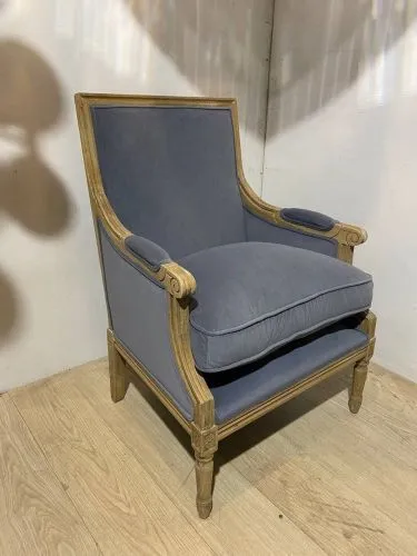 Кресло классическое Coolman sky grey голубовато-серый фото 12