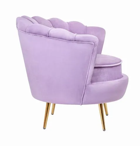 Кресло ракушка фиолетовое Pearl purple 75*75*85 см фото 3