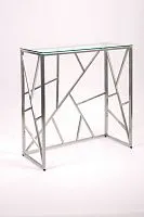 Консольный стол 1053-CS clear серебряный AllConsoles 80x35x80
