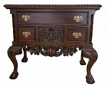 Комод Лоу Бой (тумба) из массива B030 темный орех, 90х44х80 см