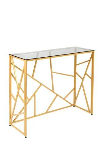 Консольный стол 1051-CG grey золотой AllConsoles 100x35x80