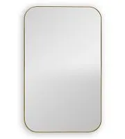 Зеркало настенное прямоугольное Smart M Gold золото 90*60 см 