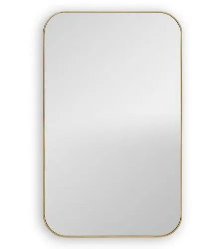 Зеркало настенное прямоугольное Smart M Gold золото 90*60 см 