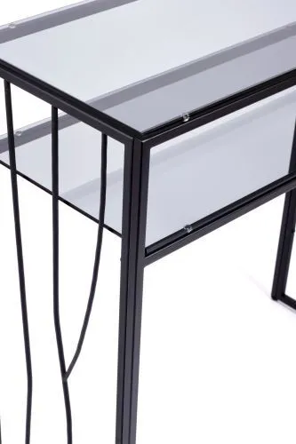 Консольный стол 1123-CB grey черный муар AllConsoles 80x35x80 фото 8