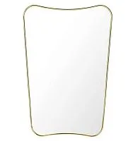 Зеркало настенное Sky M Gold (Скай) в тонкой раме Smal 45/60*85 см