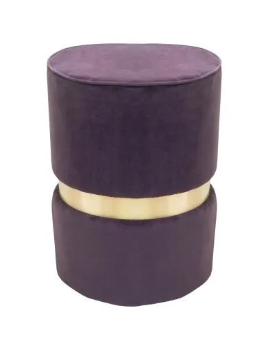 Банкетка фиолетовый велюр BRASSY VIOLET 52*40*40 см фото 2