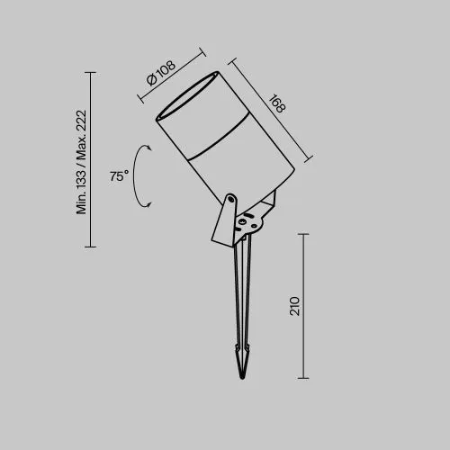 Ландшафтный светильник Outdoor O050FL-L15GR3K1 фото 4