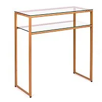 Консольный стол 1043-CG clear золотой AllConsoles 80x35x80