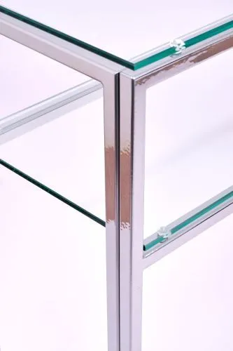 Консольный стол 1042-CS clear серебряный AllConsoles 100x25x80 фото 5