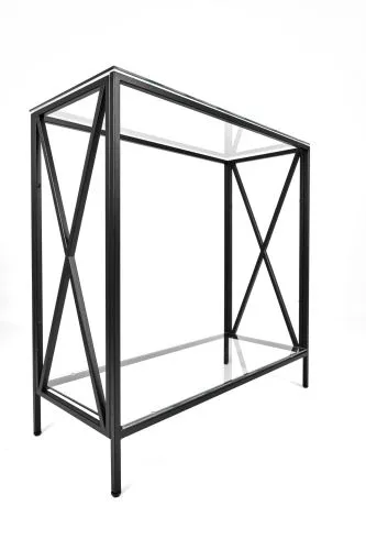 Консольный стол 1033-CB clear черный муар AllConsoles 80x35x80 фото 8