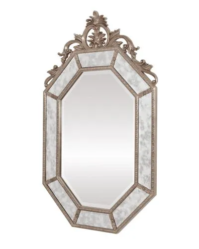 Зеркало настенное в раме Лидс Florentine Silver/19, серебро фото 3