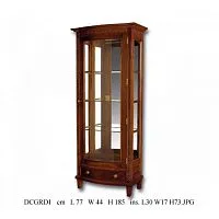  DCGRD1-M Витрина однодверная 185*44*77 см, орех