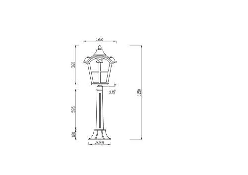 Ландшафтный светильник Outdoor O413FL-01BZ1 фото 9