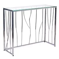 Консольный стол 1021-CS clear серебряный AllConsoles 100x35x80