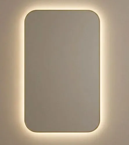 Smart M LED Gold Зеркало в раме с подсветкой