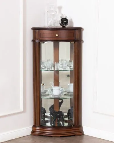 Угловая витрина 65 Nogal Claro IDC Португалия 35 × 35 × 102 см