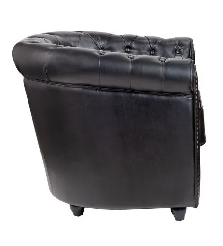 Кресло CHESTERFIELD Karo black v2, 72*74*77 см фото 2