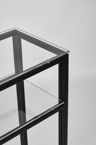 Консольный стол 1044-CB clear черный муар AllConsoles 80x25x80 фото 2