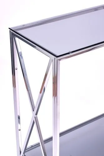Консольный стол 1033-CS grey серебряный AllConsoles 80x35x80 фото 9