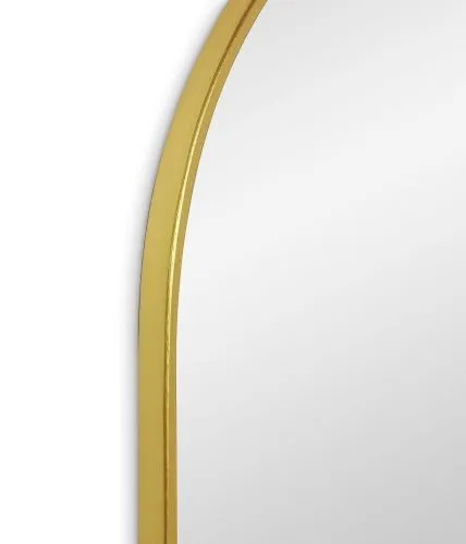 Капсульное настенное зеркало Kapsel M Gold (Капсел) 95*45 см фото 2