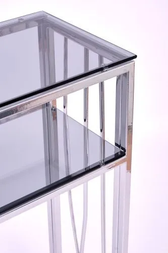 Консольный стол 1122-CS grey серебряный AllConsoles 100x25x80 фото 4